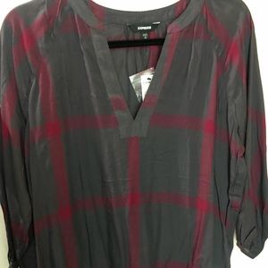 Express plaid blouse
